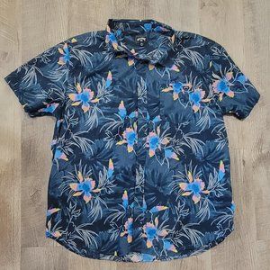 Men's Tropical Button Up